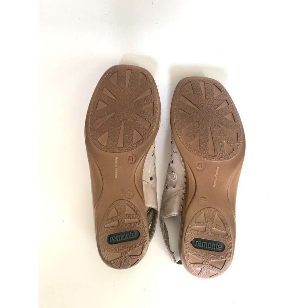 Remonte Women's Beige Leather Slingback Comfort Shoes Clogs EU 41 / US 10 - Picture 13 of 15